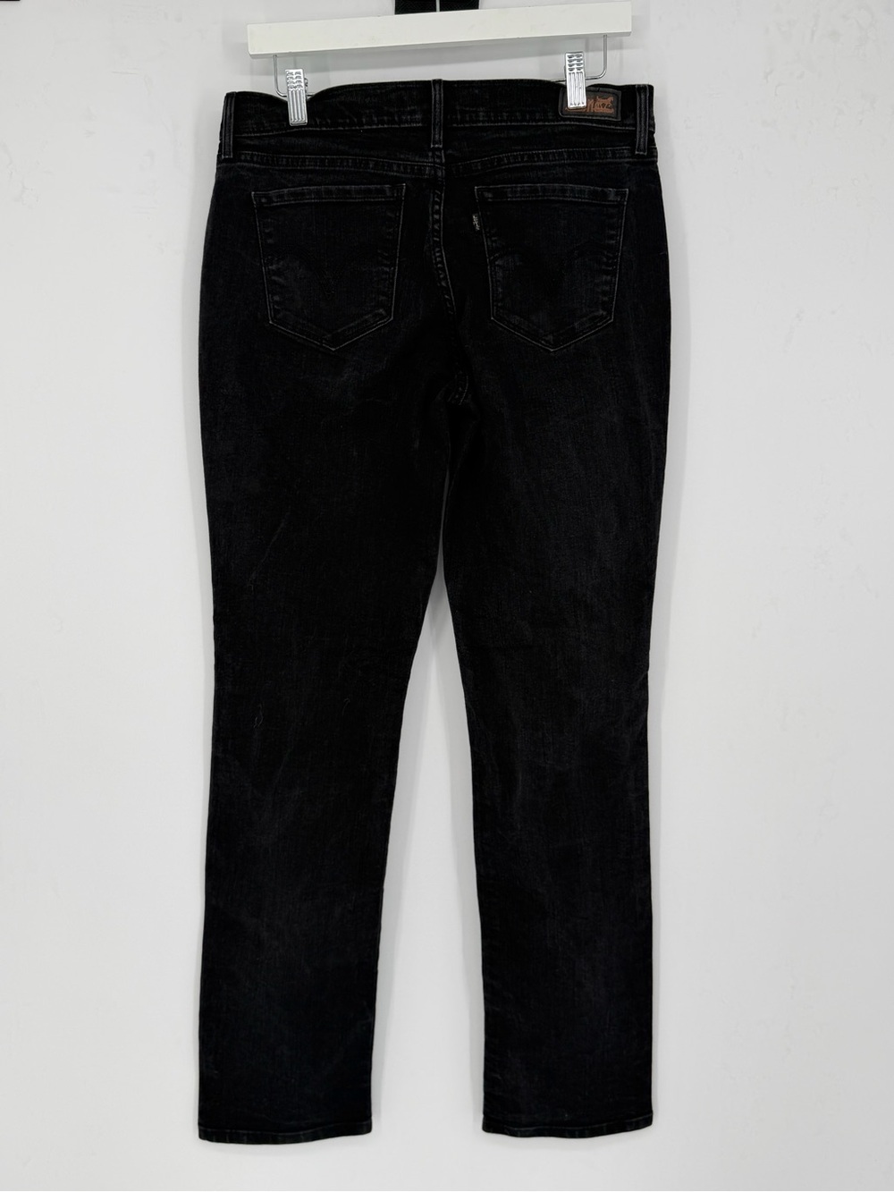 Levi's 505 Distressed Black Straight Leg Jeans - Picture 5 of 5